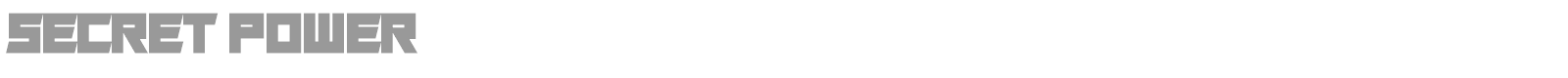 Secret Power font preview